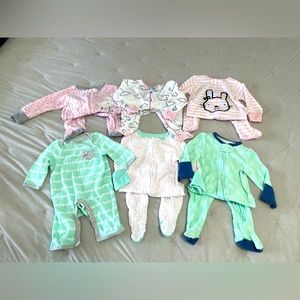 Lot of Baby Sleepers Size 0-3 Months